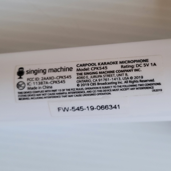 Official Carpool Singing Machine Karaoke The Mic Bluetooth Microphone for Cars. - Picture 6 of 6